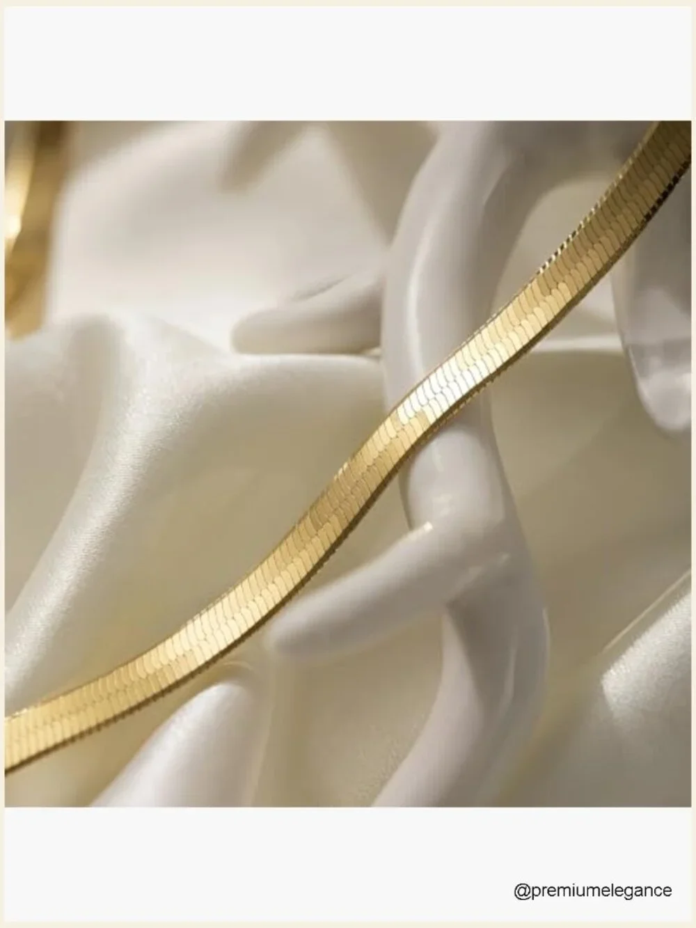 14K Gold Flat Snake Chain Necklace 4mm 18-24in Herringbone Choker for Men Women
